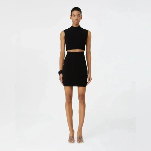 Gauge81 Mao Sleeveless Bodycon Dress Black Cutout Knit Size M Retails $278 - Picture 1 of 7